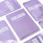 daily collagen face mask 5-pack set. K-beauty sheet mask for anti-aging