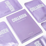 daily collagen face mask 5-pack set. K-beauty sheet mask for anti-aging