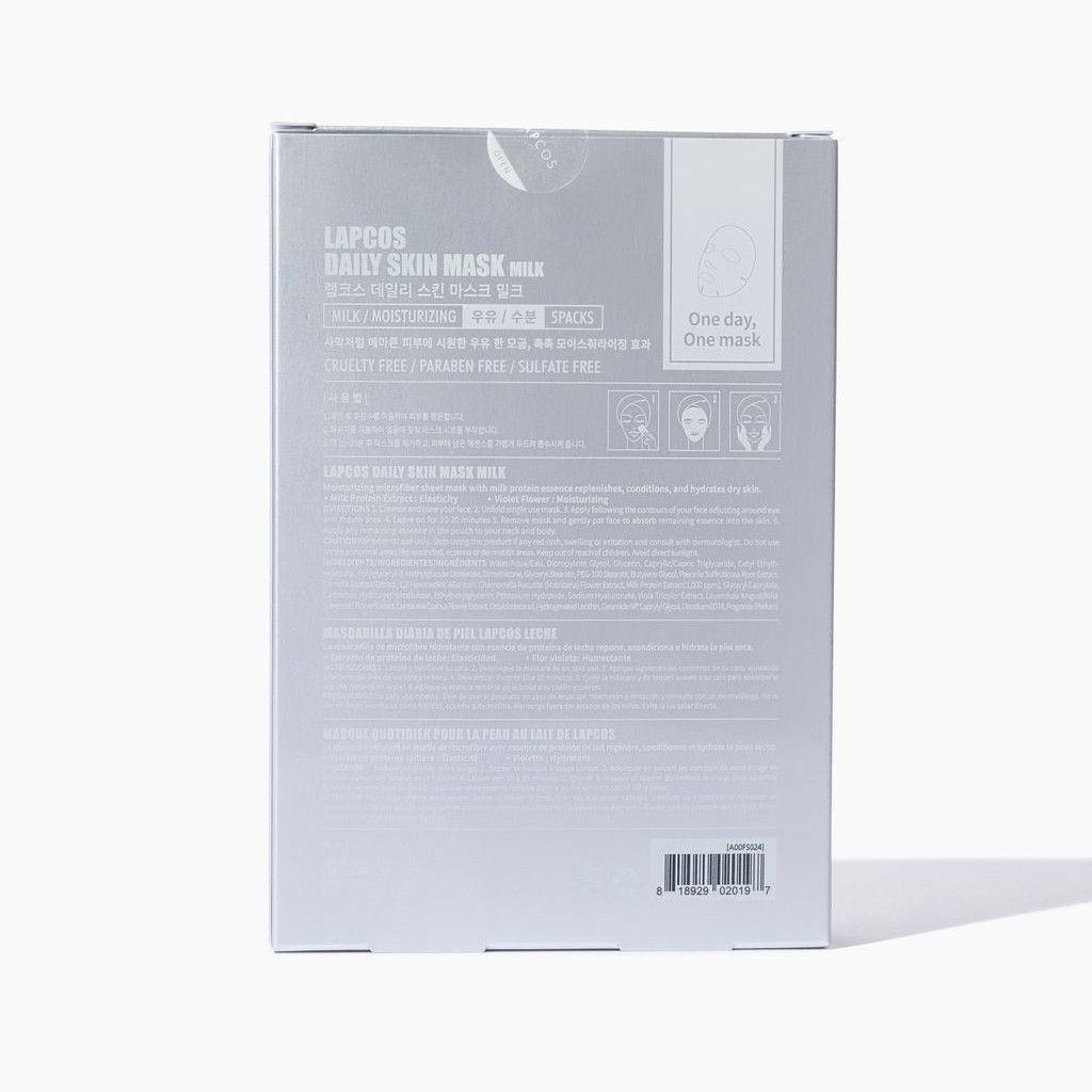 lapcos daily milk sheet mask for hydration