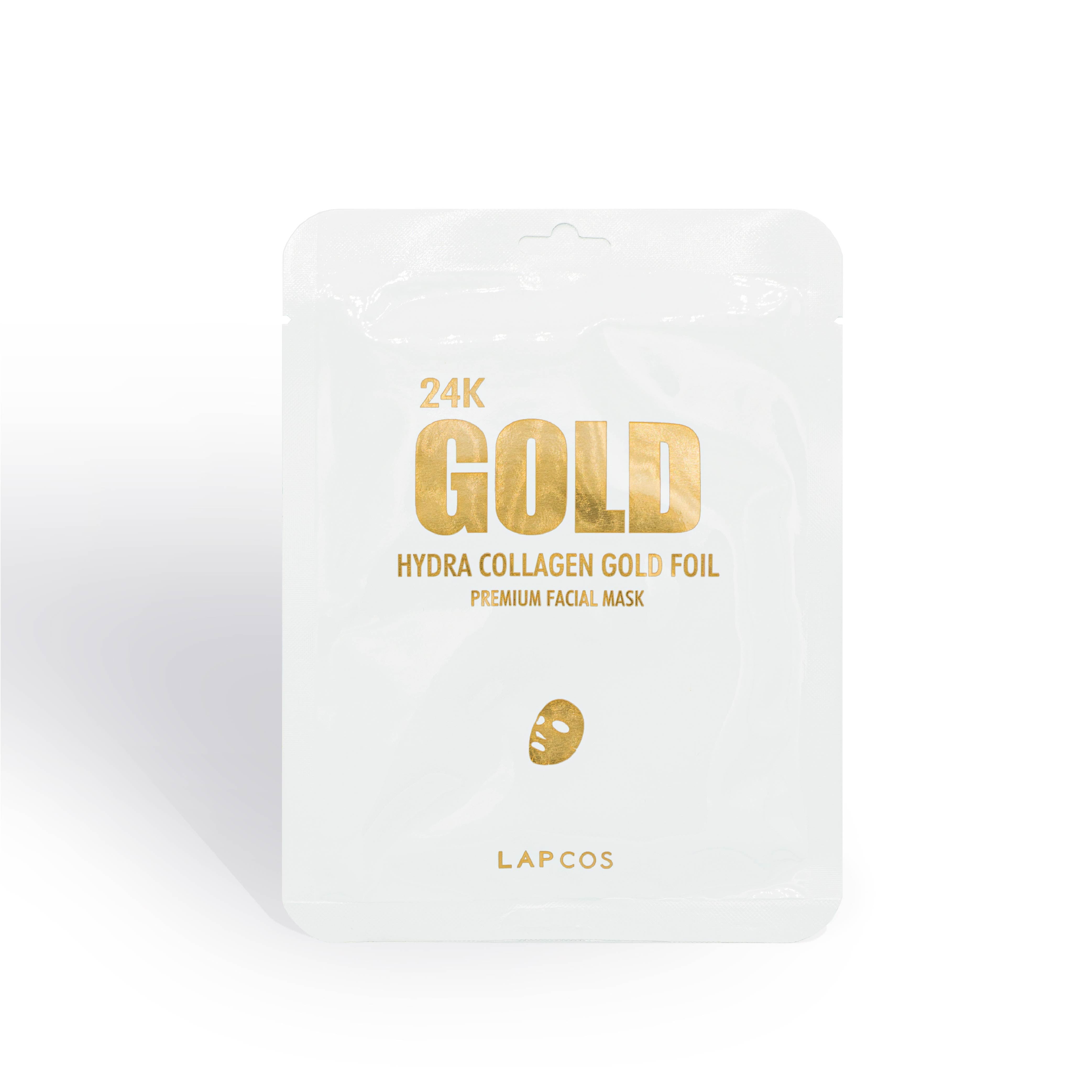 24K Gold Foil Facial Mask Sheets Genuine Leaf Beauty Collagen Items From  Cosmetech, $35.54