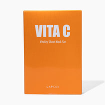 LAPCOS Vita C Vitality Sheet Mask Set in orange box