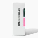 Product packaging with text 'GET YOUR BOUNCE BACK' on a white background
