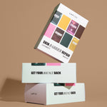 Lapcos skin barrier repair mask set packaging on a brown background