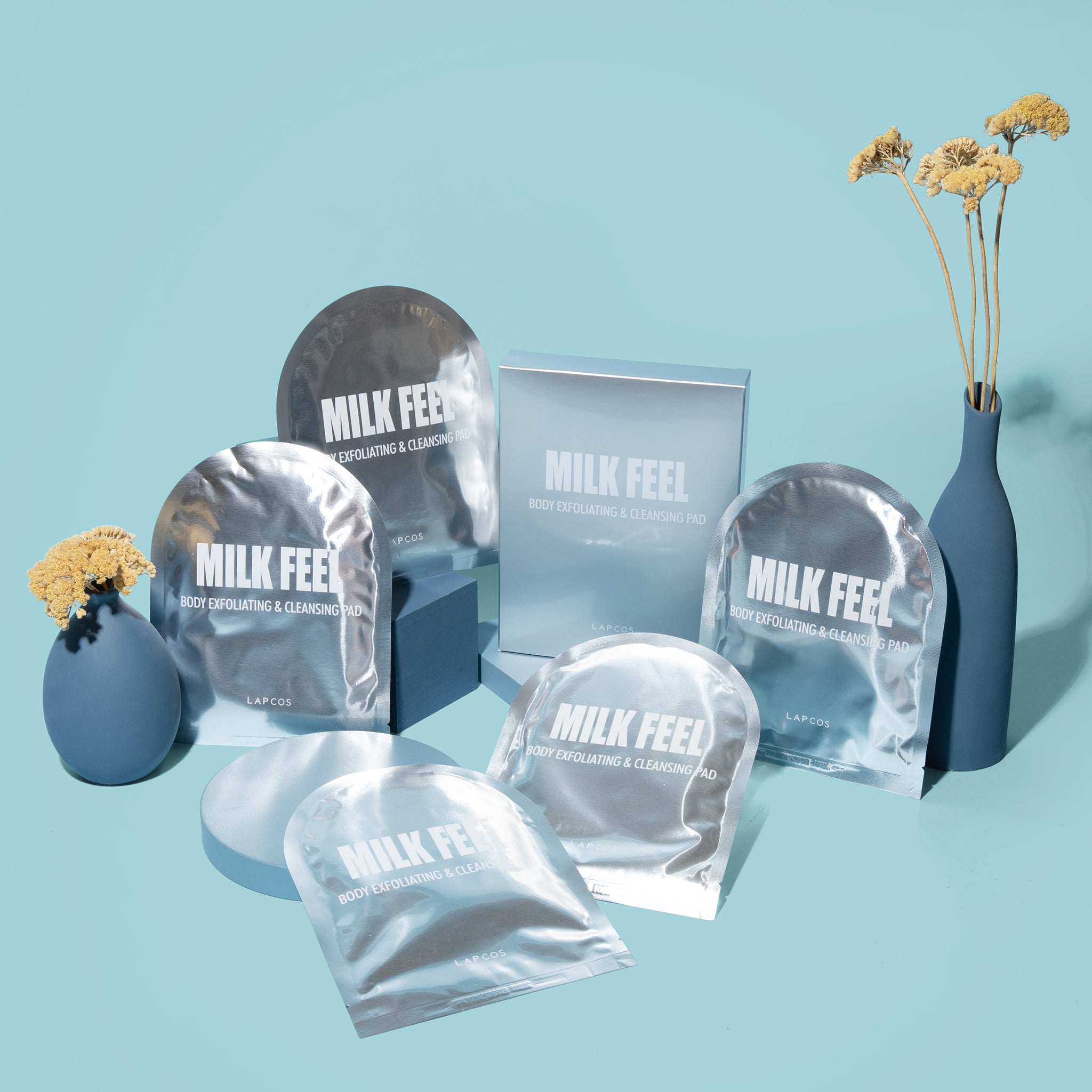 LAPCOS milk feel body exfoliating and cleansing pad 5-pack