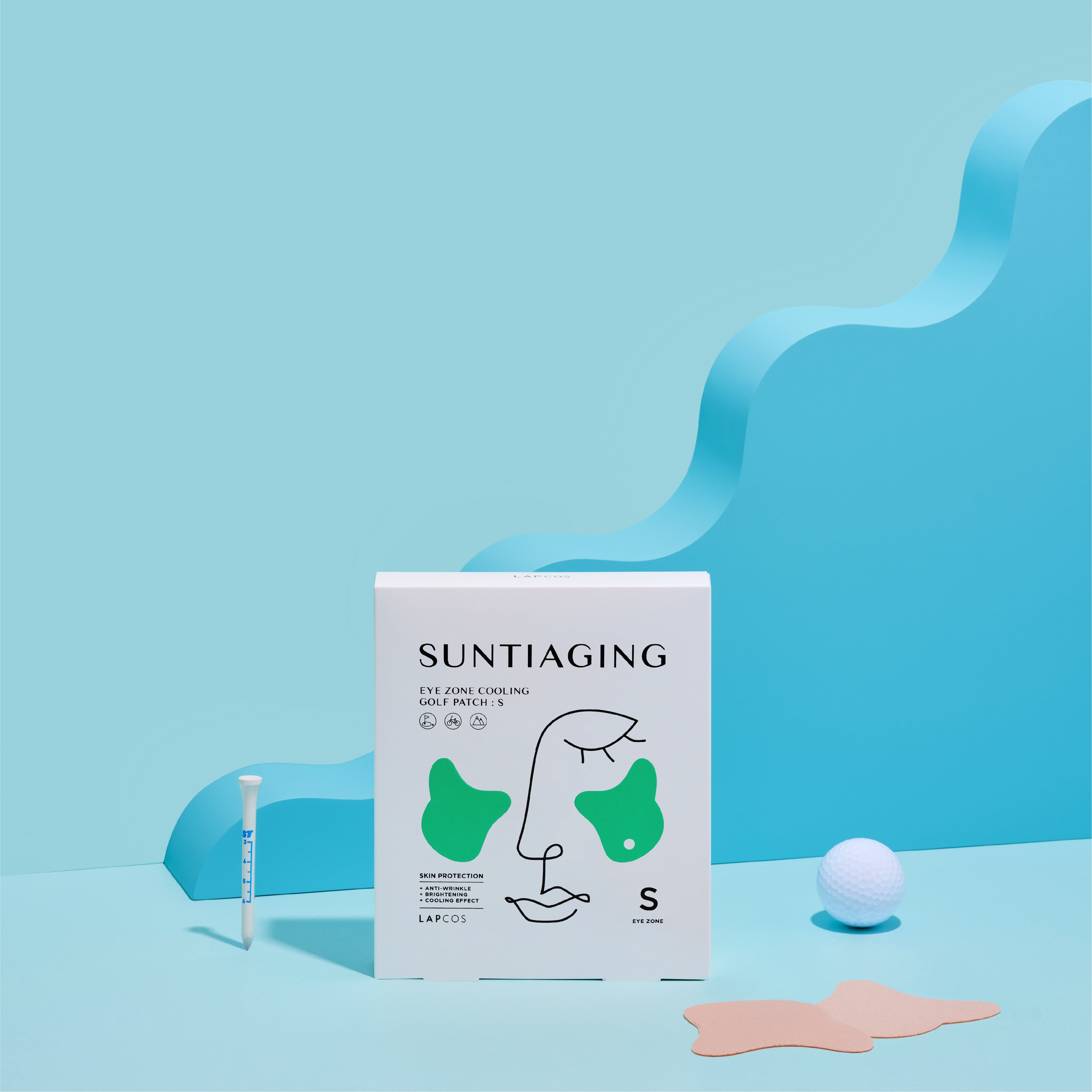 Suntiaging cooling sun patch skin protection