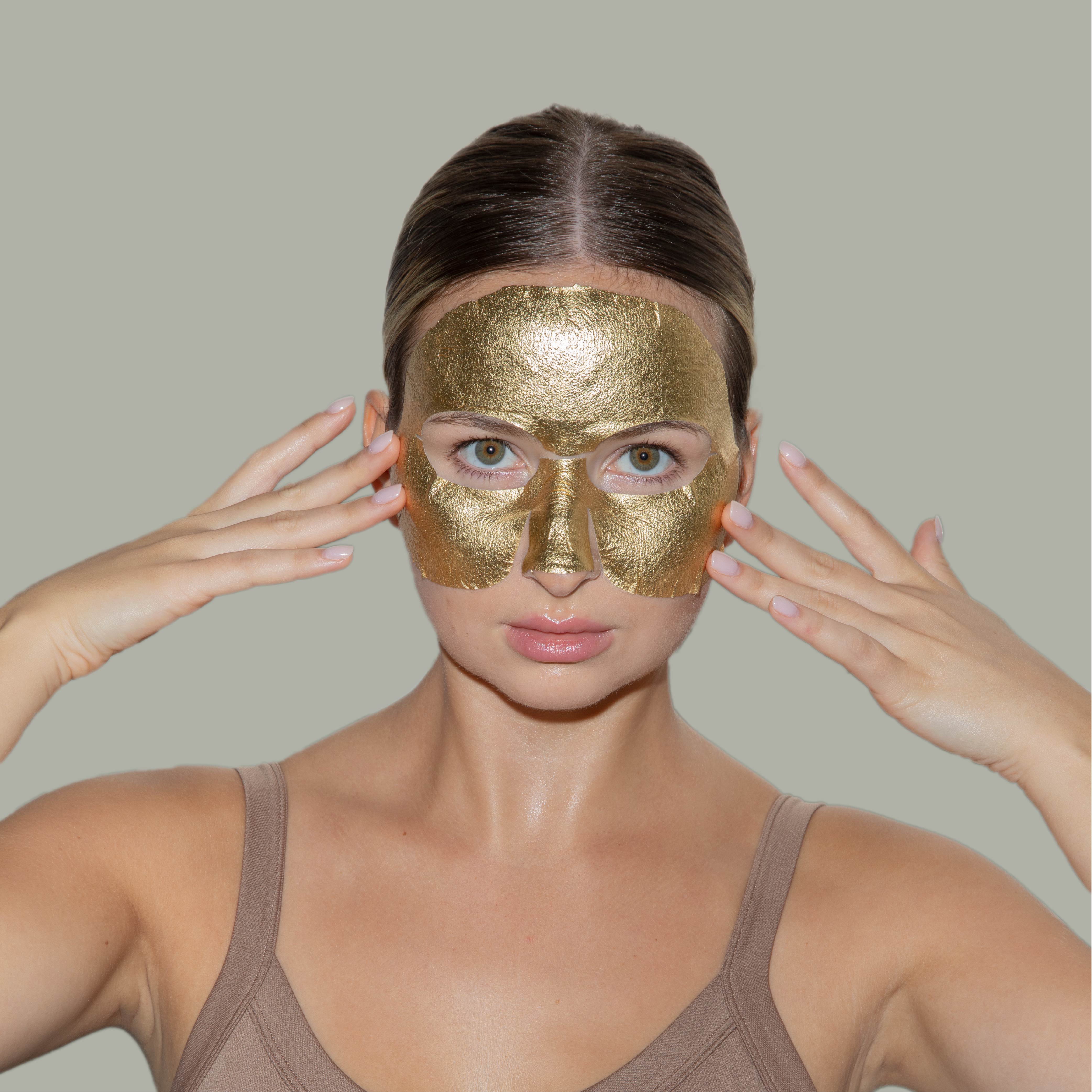 24K Gold Face Mask | LAPCOS Gold Facial Mask with Collagen