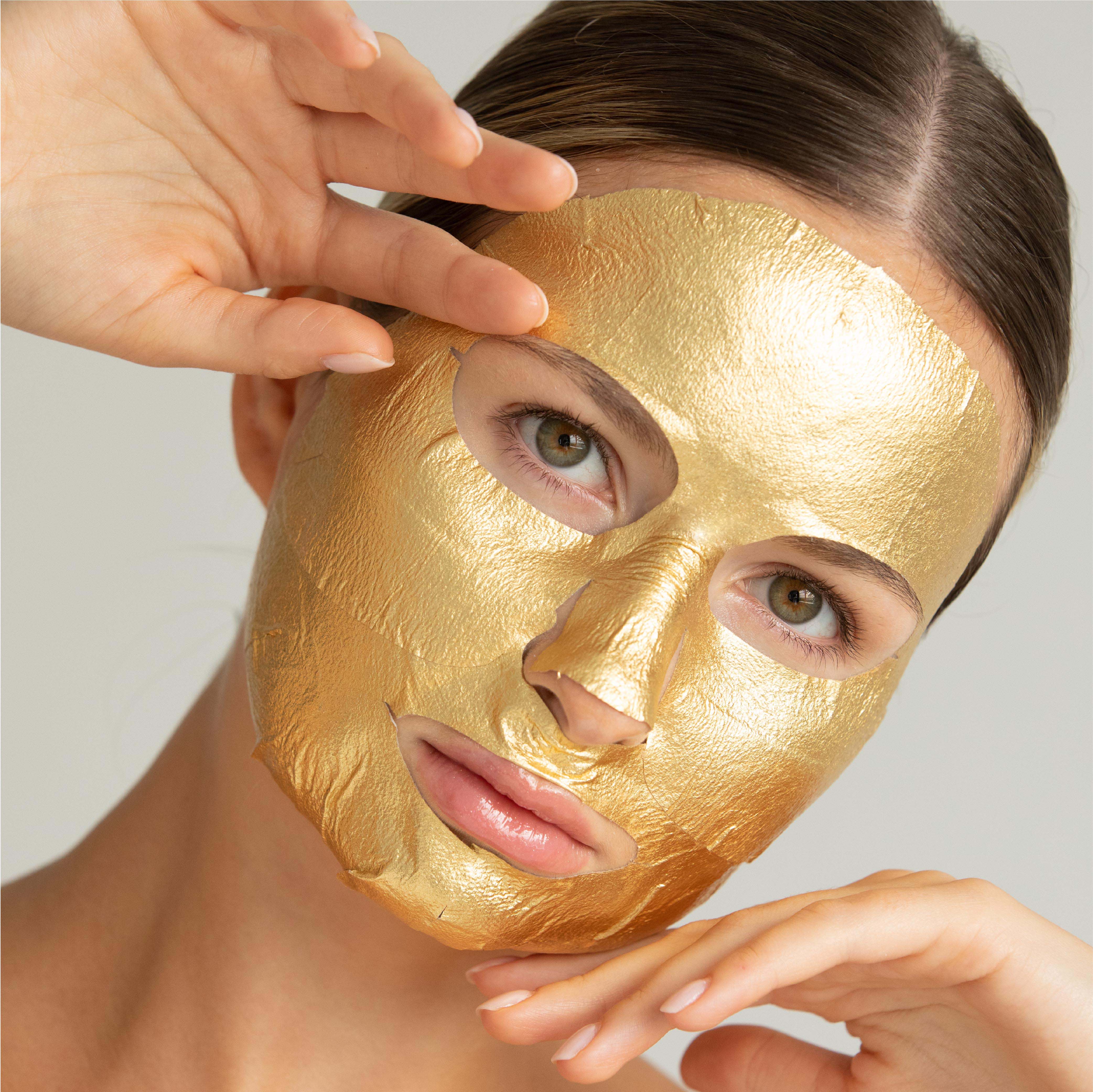 24K Gold Face Mask | LAPCOS Gold Facial Mask with Collagen
